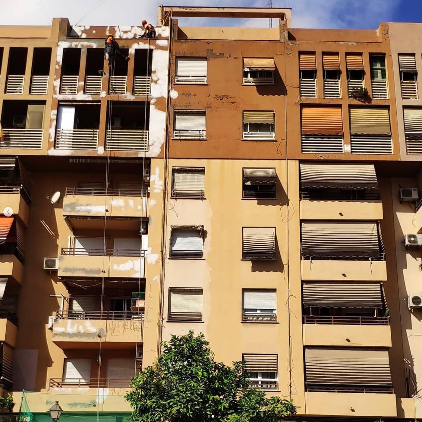 Trabajos verticales mantenimiento industrial antes