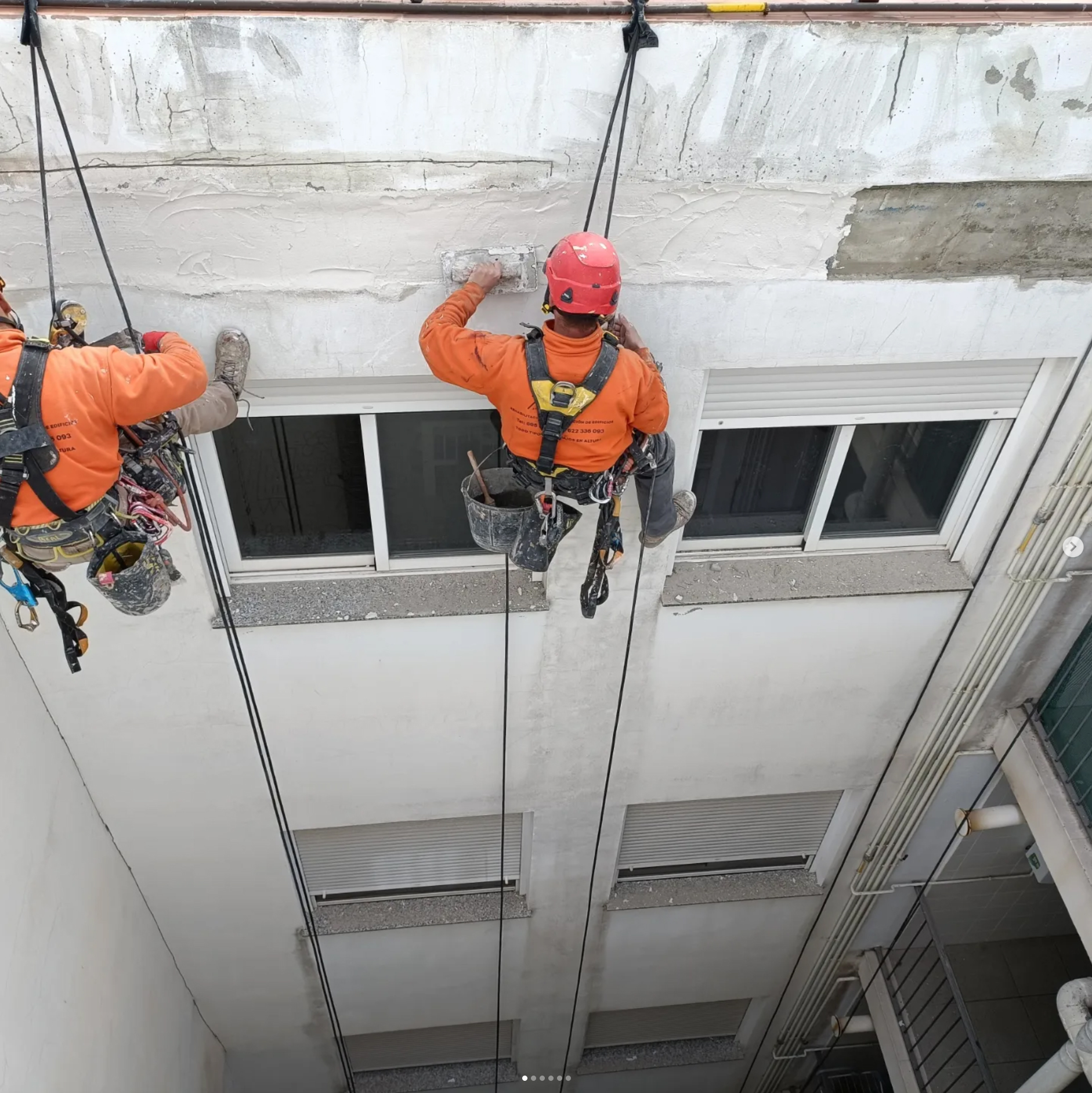 Trabajos verticales mantenimiento industrial antes