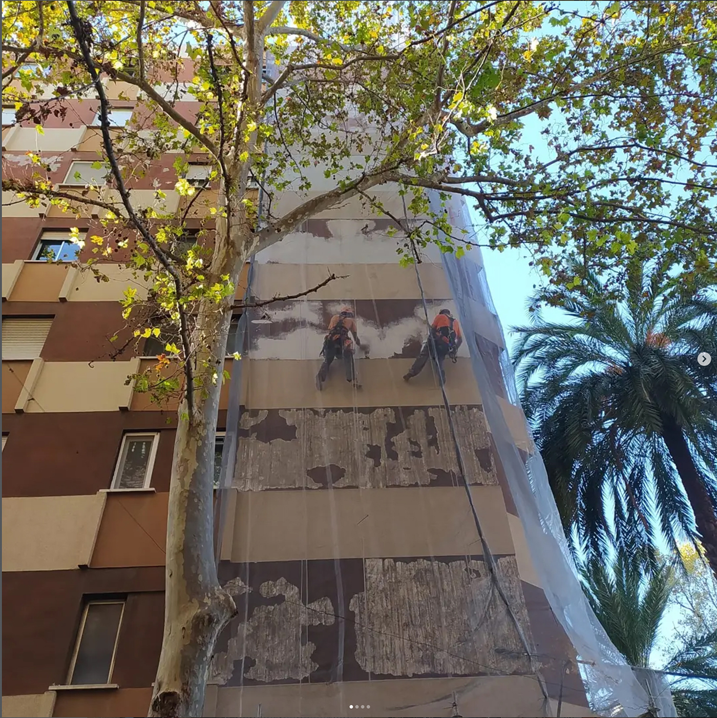 Trabajos verticales mantenimiento industrial antes