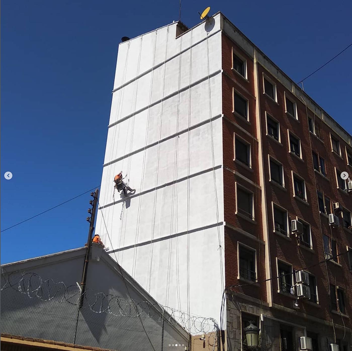 Trabajos verticales mantenimiento industrial antes